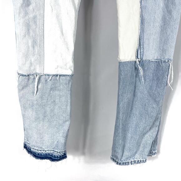 Levi's 501 90s Freehand Folk Jeans Premium Light Blue Button Fly Straight Sz 28 - Picture 7 of 15